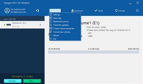 Paragon HFS+ for Windows